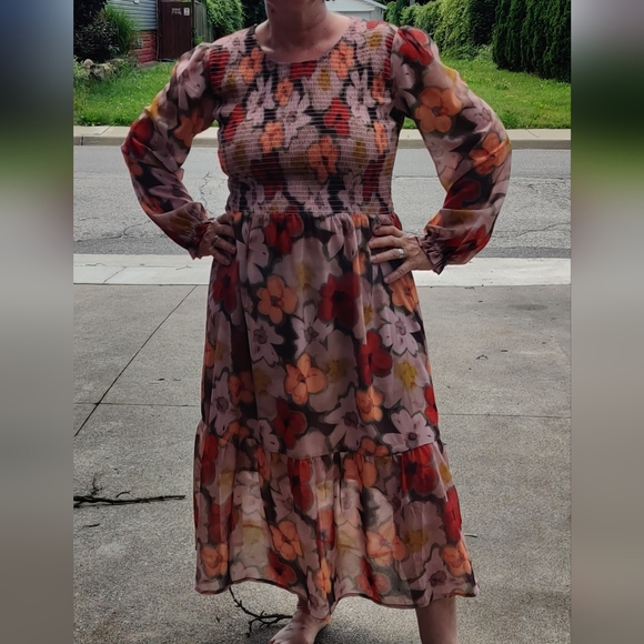 Floral long sleeve dress "Mad about style" - Picture 2 of 14